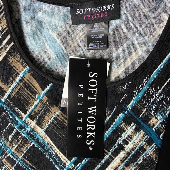 NWT 3/4 sleeve soft business casual tunic top. Loose fitting blouse long sleeve - Picture 6 of 11